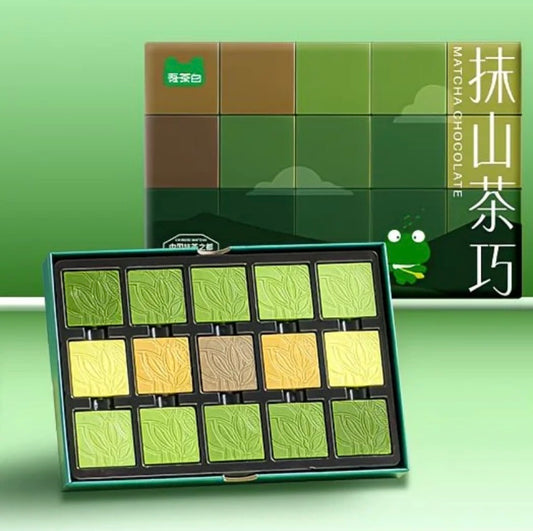 BE MY TEA Matcha Gradient White Chocolate — 8-Level Tasting Set