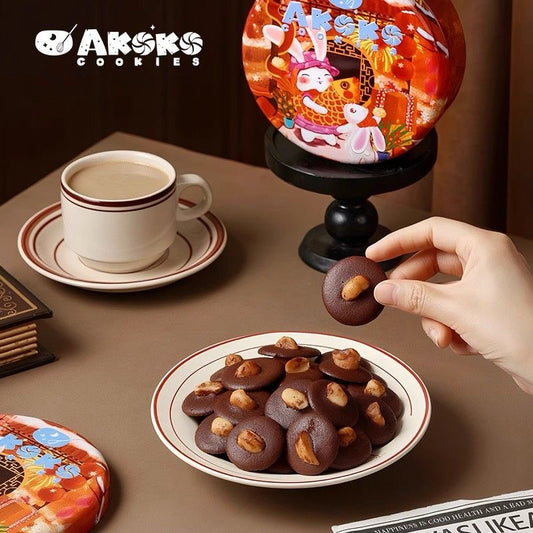 AKOKO Macadamia Cocoa Thin Crisps