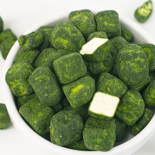 OhCrisp Matcha Chocolate–Coated Freeze-Dried Tofu